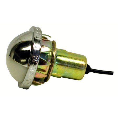 PETERSON MANUFACTURING Mounts In Bumper Hole Incandescent Bulb Chrome Plated Steel Snaps V438